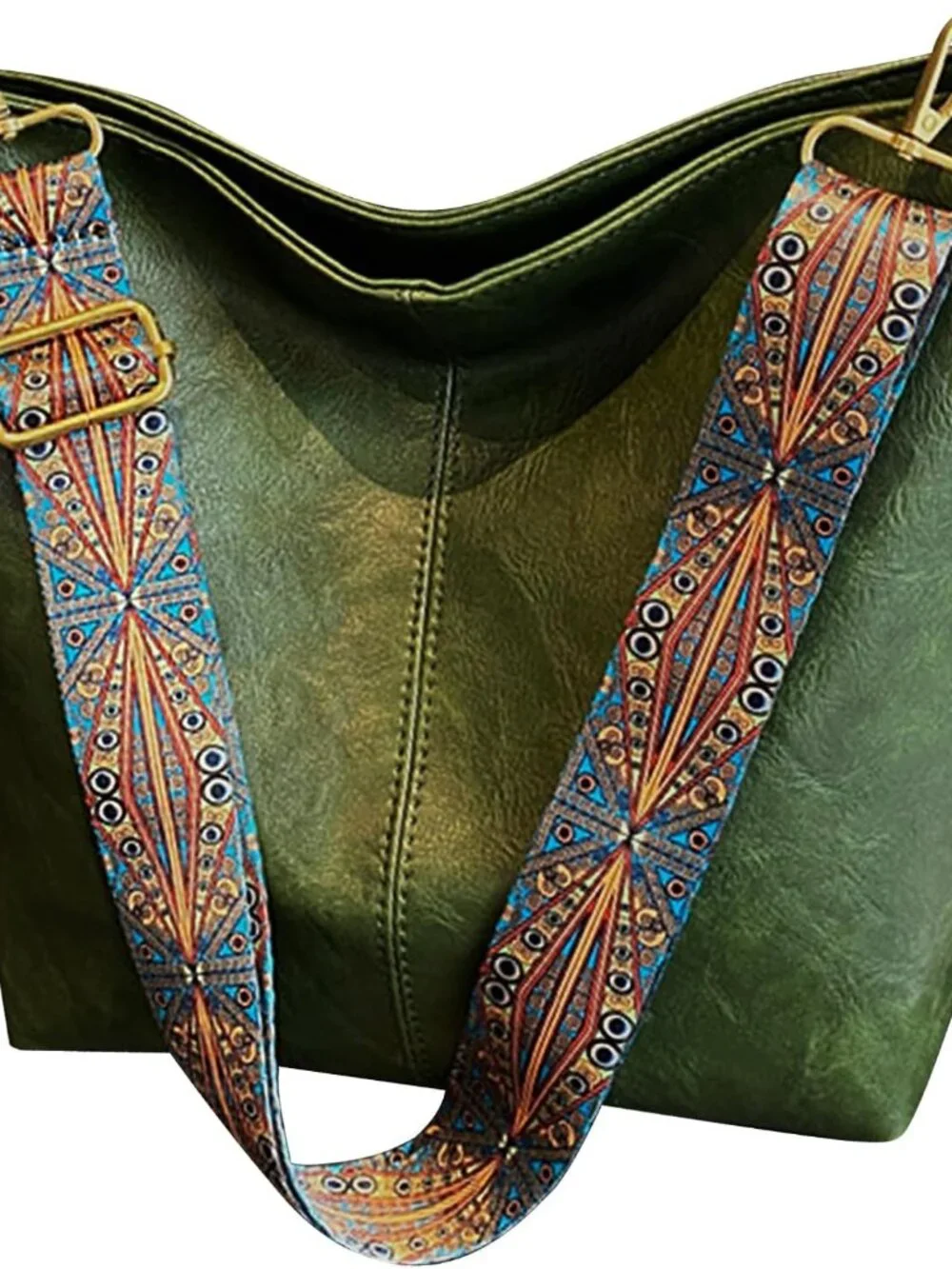 Hobo Bags for Women Crossbody Bag Guitar Strap Purse Vegan Leather Shoulder Hand
